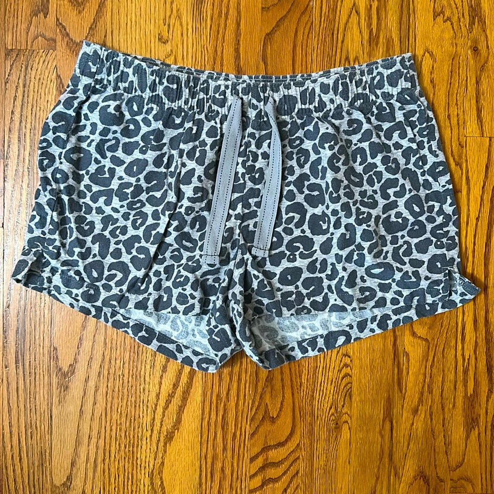 Flannel sleep shorts